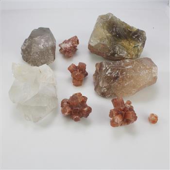 Natural Gemstones & Crystal Clusters, 5+ Pieces