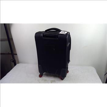 Nautica Black/Red Rolling Carry-On Luggage