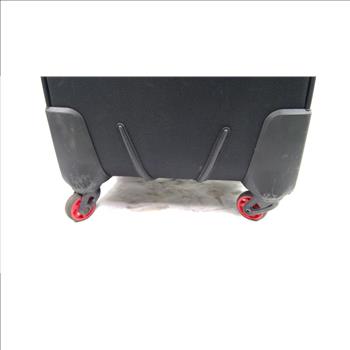 Nautica Black/Red Rolling Carry-On Luggage