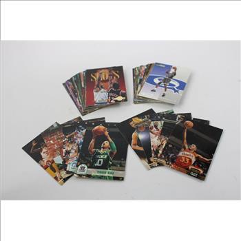 NBA, NFL, MLB Trading Card Collection With Trading Card Case