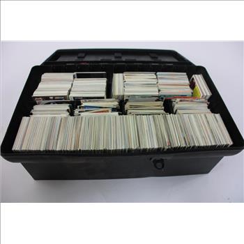 NBA, NFL, MLB Trading Card Collection With Trading Card Case