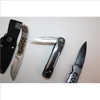 Nebo Pal+ Knife/power Bank/flashlight & More Assorted Knives; 3 Pieces