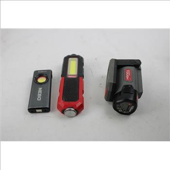 NEBO Slim, Hyper Tough Rechargeable LED, Work Light, Kyrpton Swivel Light, 4 Pieces