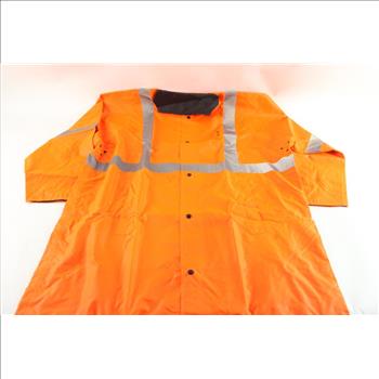 Neon Orange Reflective Safety Jacket, Size 3XL