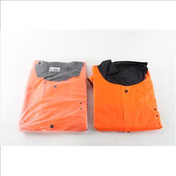 Neon Orange Reflector Saftey Jacket, Size 3XL, 2 Pieces