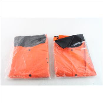 Neon Orange Reflector Saftey Jacket, Size 3XL, 2 Pieces