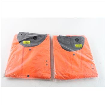 Neon Orange Reflector Saftey Jacket, Size 3XL, 2 Pieces