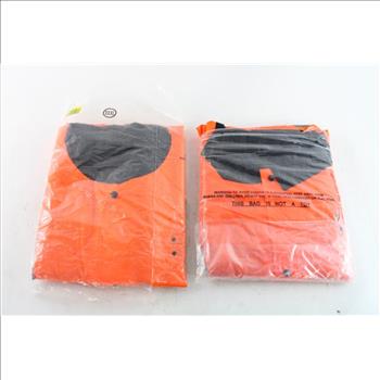 Neon Orange Reflector Saftey Jacket, Size 3XL, 2 Pieces