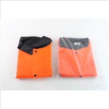 Neon Orange Reflector Saftey Jacket, Size 3XL, 2 Pieces