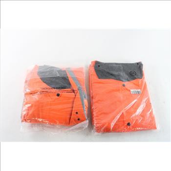 Neon Orange Reflector Saftey Jacket, Size 3XL, 2 Pieces