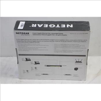 Netgear, 8 Port Gigabit Ethernet PoE+ Unmanaged Switch