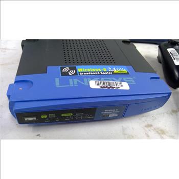 NetGear, Linksys Routers, Onn PC Speakers, Xbox 360 Controllers, SonicWall Node, 7 Pieces