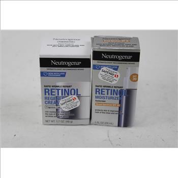 Neutrogena Retinol Regerative Cream, Moisturizer With Sunscreen SPF 30, 2 Pieces