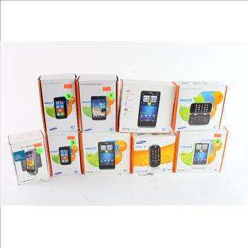 New In Box Cell Phone Lot, 9 Pieces, Sold For Parts