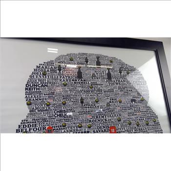 NHL Chicago Black Hawks Framed Poster