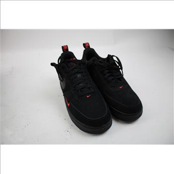 Nike Air Force 1 '07 Black/Crimson Men's Size 9.5 Sneakers