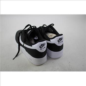 Nike Air Force 1 Low '07 Black/White Pebbled Leather Men's Shoes, Size 11