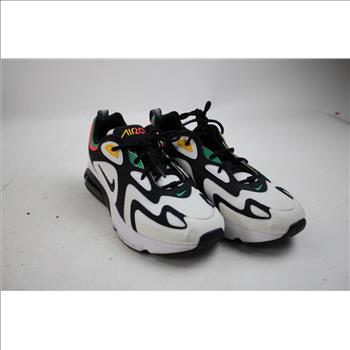 Nike Air Max 200 Sneakers, White/Black/Crimson, Men's Size 9