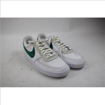 Nike Court Vision Low White/Green Sneakers, Men's Size 12