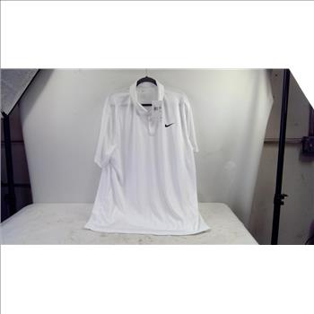 Nike Dri-Fit Golf Polo, White, XXL