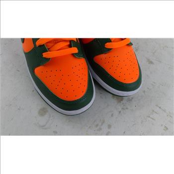 Nike Dunk Low Retro Miami Hurricanes Mens Shoes Size 9.5