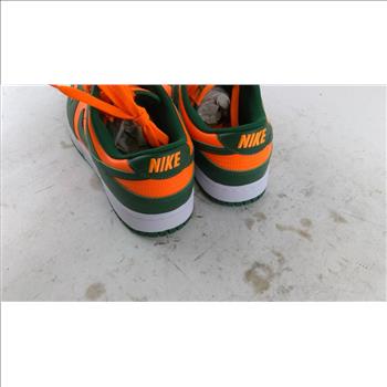 Nike Dunk Low Retro Miami Hurricanes Mens Shoes Size 9.5