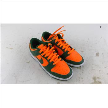 Nike Dunk Low Retro Miami Hurricanes Mens Shoes Size 9.5