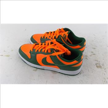 Nike Dunk Low Retro Miami Hurricanes Mens Shoes Size 9.5