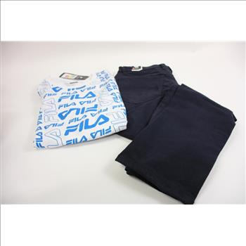 Nike, Fila, IJeans And More Clothing Lot With Reebok Backpack, 3+ Pieces