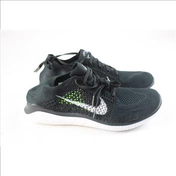Nike Free RN Flyknit 2018 Men's Running Shoes, Size 10, 942838-001, Black
