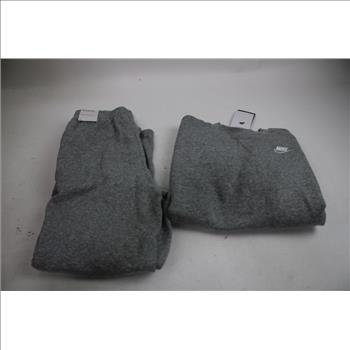 Nike Girls' Sportwear Club Fleece Sweatshirt And Sweatpants, Medium, 2 Pieces