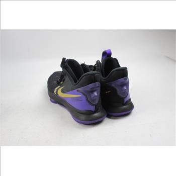 Nike LeBron Witness 5 Purple Gold Sneakers, Men's Size 10