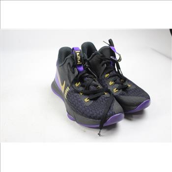 Nike LeBron Witness 5 Purple Gold Sneakers, Men's Size 10