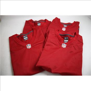Nike NFL On Field Red Blank Jersey Size L, 4 Pieces