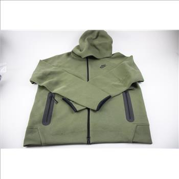 mens nike hoodie olive green