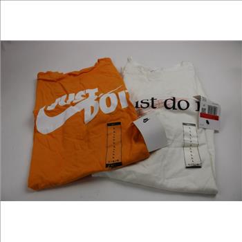 Nike Orange, White, Red, Large T-Shirts, 4 Pieces