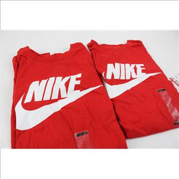 Nike Orange, White, Red, Large T-Shirts, 4 Pieces