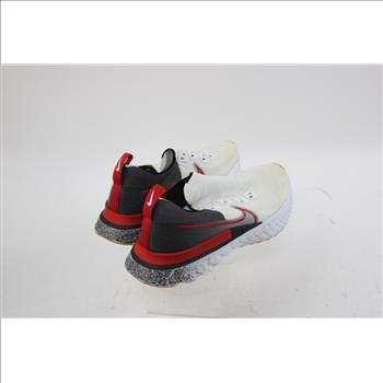 Nike React Infinity Run Flyknit 'White University Red' Sneakers Mens, Size 9.5