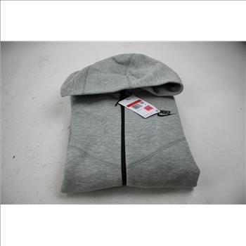 Nike Tech Fleece Full-Zip Hoodie, Grey, Large