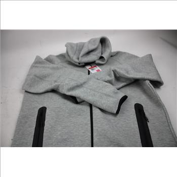 Nike Tech Fleece Full-Zip Hoodie, Grey, Large