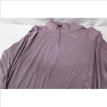 Nike Women's Element Quarter Zip Top & Nike Sport Club Tee In Pink XXL 2 Pieces
