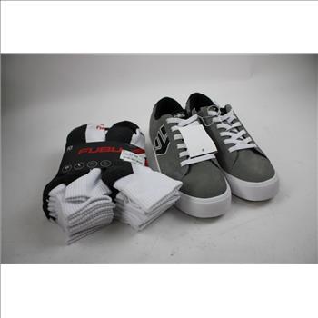 Nike XL Shirt, Large Hoodie, Socks, Sneakers, With Manscaped Shaving Set, 5 Pieces