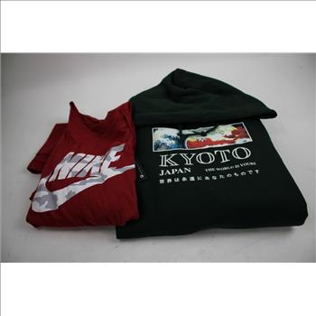 Nike XL Shirt, Large Hoodie, Socks, Sneakers, With Manscaped Shaving Set, 5 Pieces