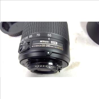 Nikon AF-S DX Nikkor ED 55-200mm 1:4-5.6G Lens With Canon Case