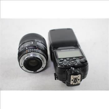 Nikon Camera Speedlight, Nikon 60mm Camera Lense, 2+ Pieces