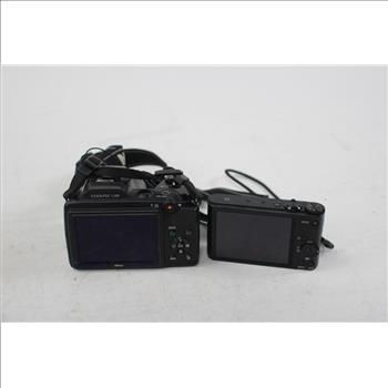 Nikon Coolpix And Sony Cameras, 2 Pieces