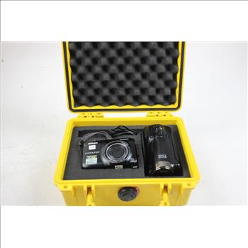 Nikon Coolpix S6300, Hyper DIS Samsung SMX-F50BN/XAA Camcorder, And PureDigital FlipVideo Camera