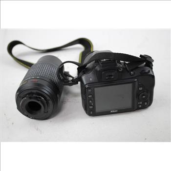 Nikon D3300 Digital SLR Camera With Case & Extra Lens
