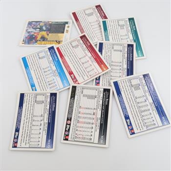 Nine Topps And Upper Deck Trading Cards