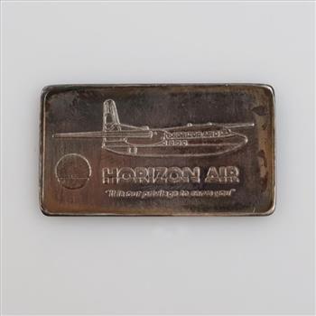 Nine Twenty Five, Inc Horizon Airlines Fine Silver 15 Grams Troy Bar/ With COA